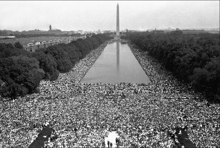 Martin Luther King Jr’s I Have a Dream speech – over 250,000 people ...